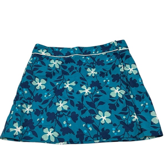 Patagonia Button Out Boardie Wrap Skirt Women’ 8 Blue Floral Snap Button Swim - Picture 11 of 11